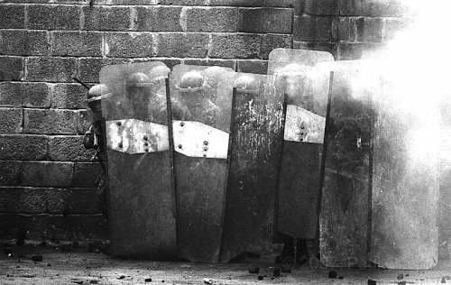 © Copyright Paul Crispin - photograph of British soldiers in Belfast during 1986