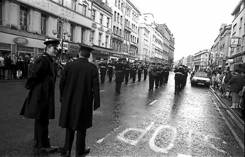 © Copyright Paul Crispin - photograph of British soldiers in Belfast during 1986
