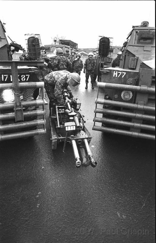 © Copyright Paul Crispin - photograph of British soldiers in Belfast during 1986