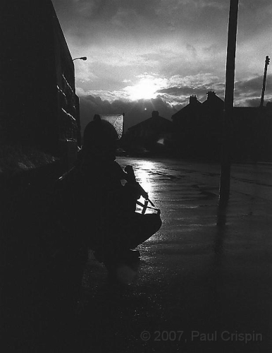 © Copyright Paul Crispin - photograph of British soldiers in Belfast during 1986