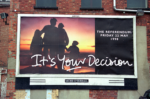 Photo of referendum poster