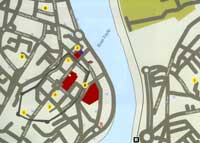 scan of map of venues