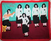 photograph of chilean arpillera