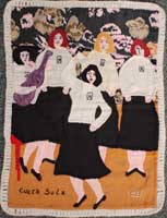 photograph of chilean arpillera