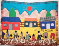 photograph of chilean arpillera