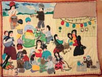 photograph of chilean arpillera