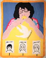 photograph of chilean arpillera