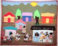 photograph of chilean arpillera