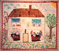 photograph of international quilt / wall hanging