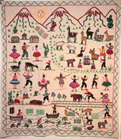 photograph of international quilt / wall hanging