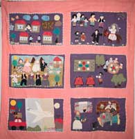 photograph of international quilt / wall hanging