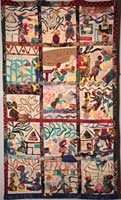 photograph of international quilt / wall hanging
