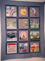 photograph of international quilt / wall hanging