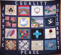 photograph of irish quilt