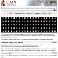 image of human face web page